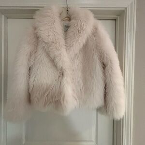 Abercrombie & Fitch Short Faux Fur Coat Medium